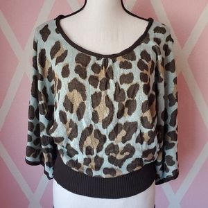 Charlotte Russe Leopard Sweater